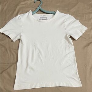 SKIMS Cream Short Sleeve Top